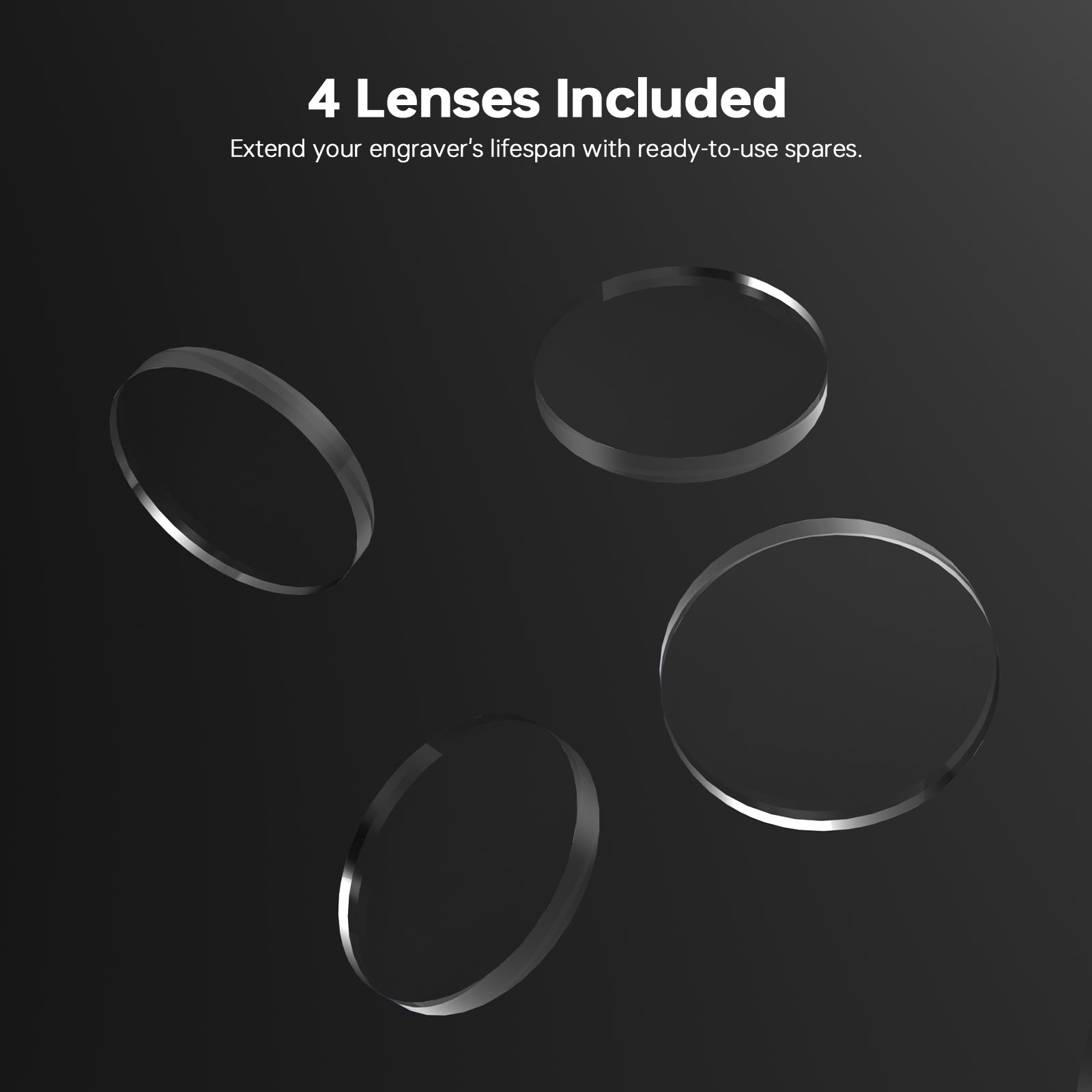 L40 4pcs Laser Module Original Lens Suitable for X4 Pro-40W&B40W