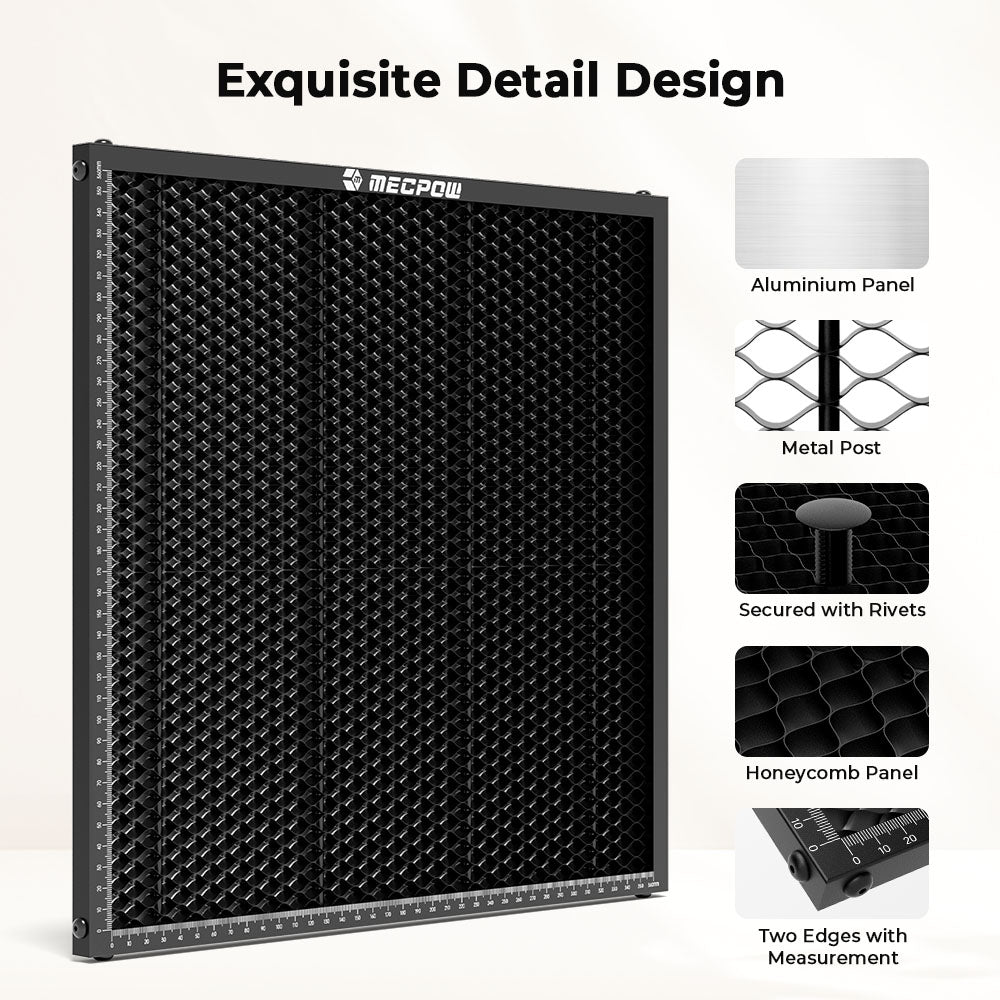 Mecpow H33 Honeycomb Working Table and laser bed for laser engraver cutting and engraving.