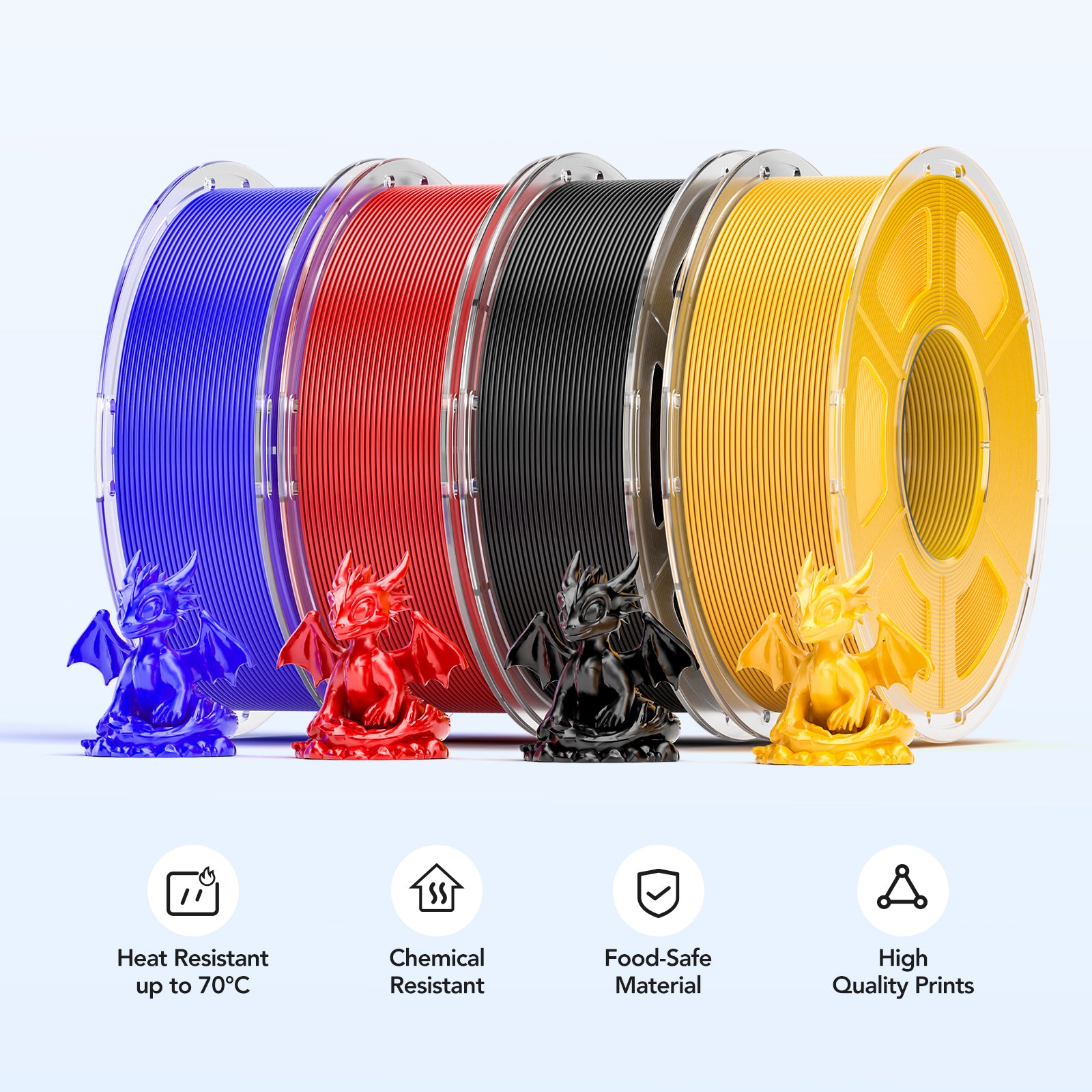 Mecpow PETG High Speed Solid Color 3D Printer Filament