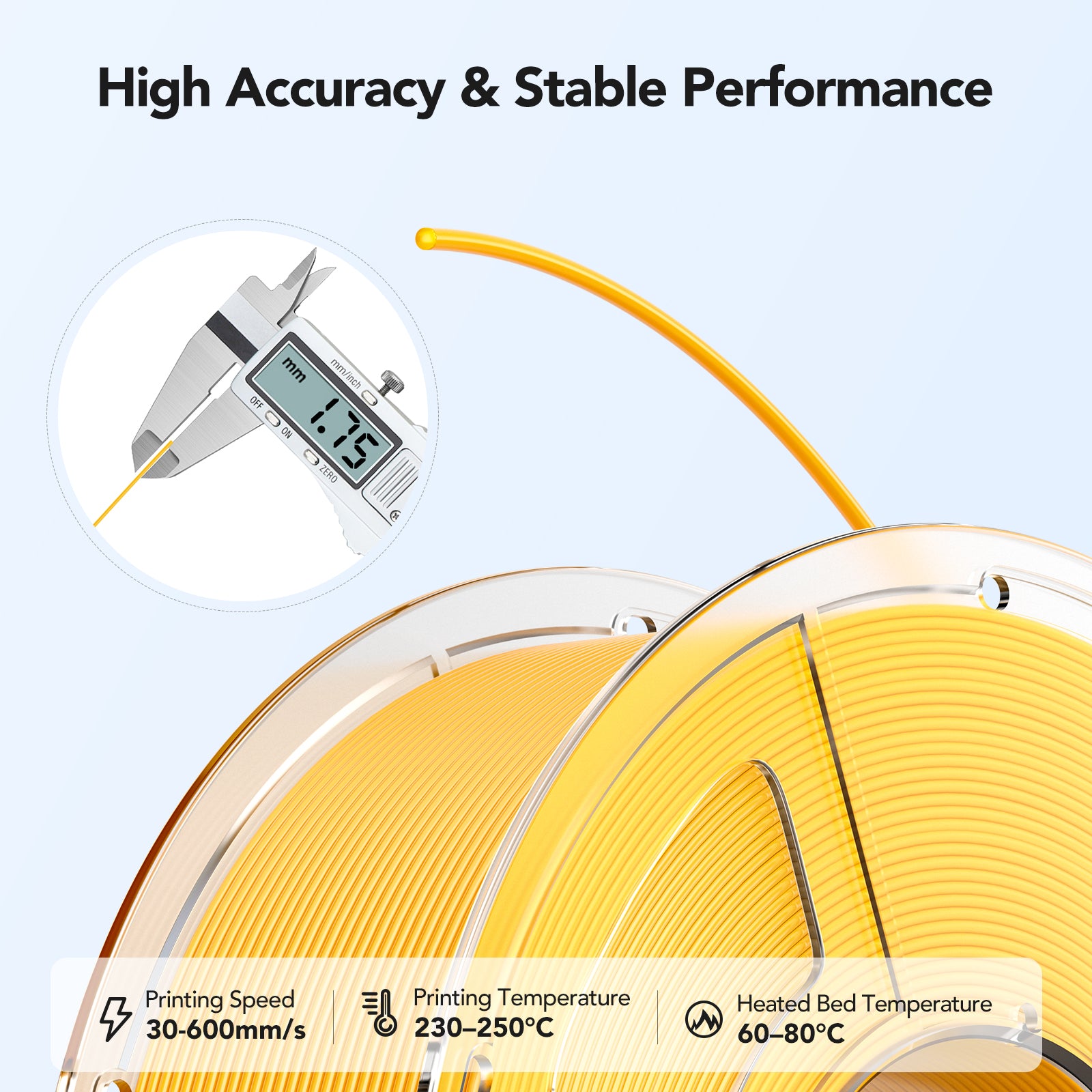 Mecpow PETG High Speed Solid Color 3D Printer Filament