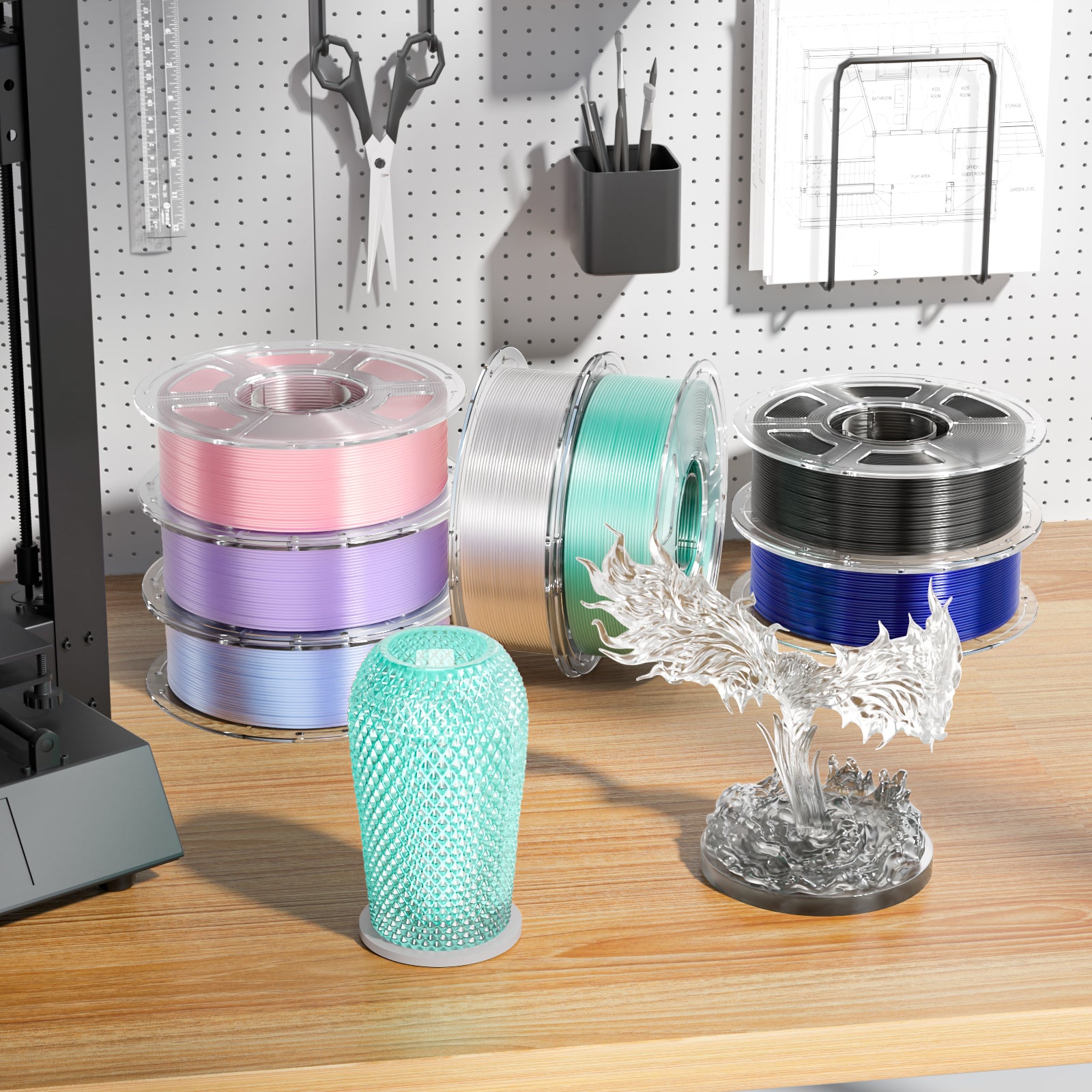 Mecpow PETG High Speed Transparent 3D Printer Filament