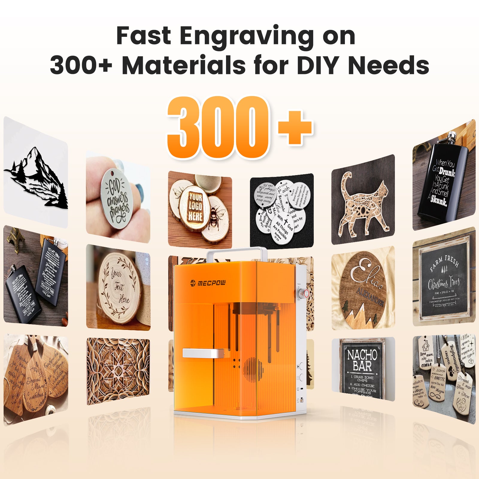 Mecpow X1 2W+10W Podwójna wycinarka laserowa i grawerka