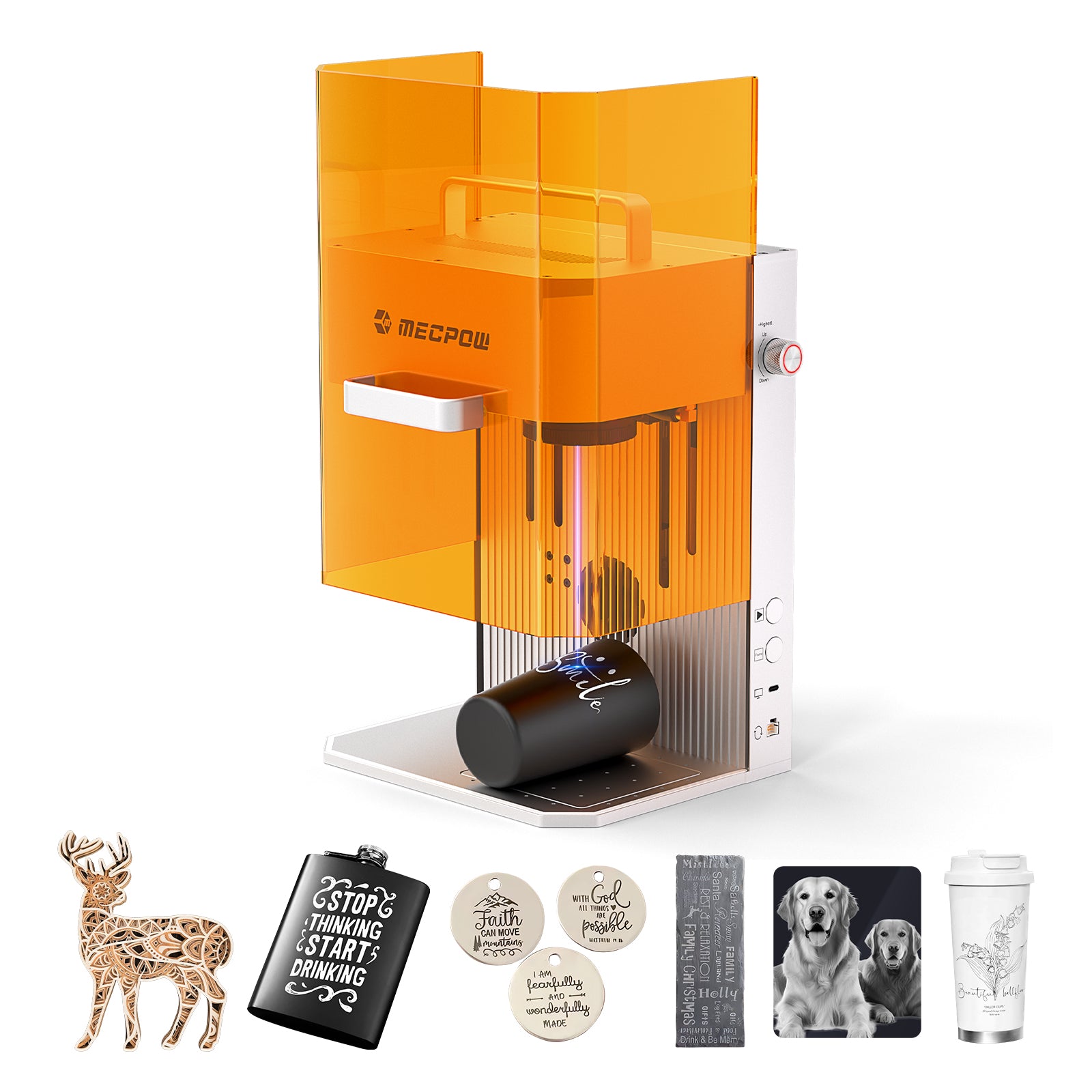 Mecpow X1 2W+10W Dual Laser Cutter and Engraver