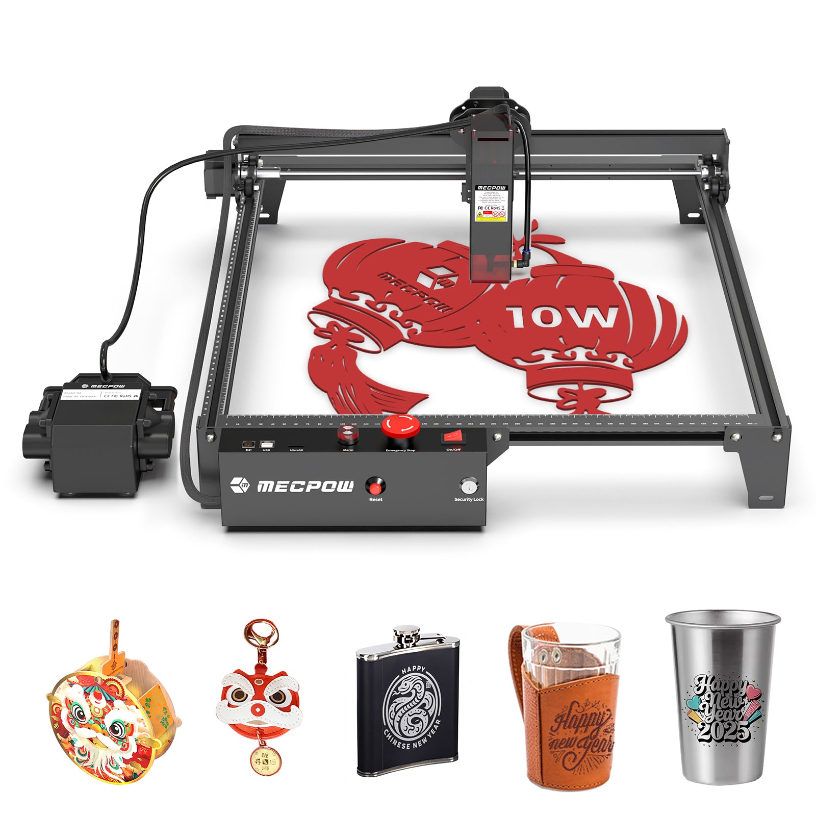 Mecpow X3 Pro 10W Laser Engraving Machine With Air Pump Kit