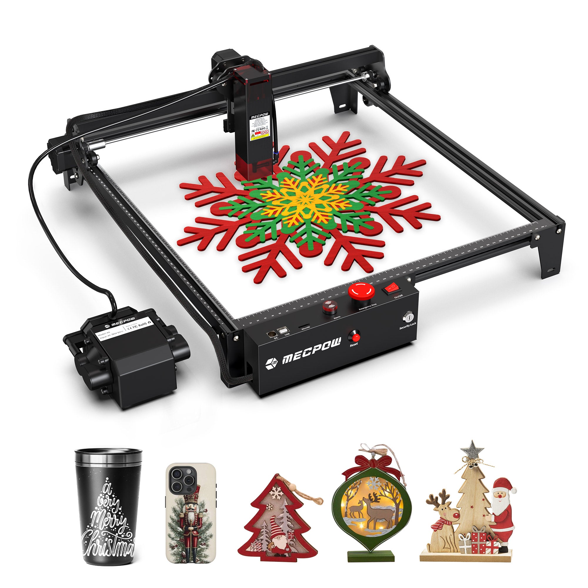 Mecpow X3 Pro 10W Laser Engraving Machine With Air Pump Kit