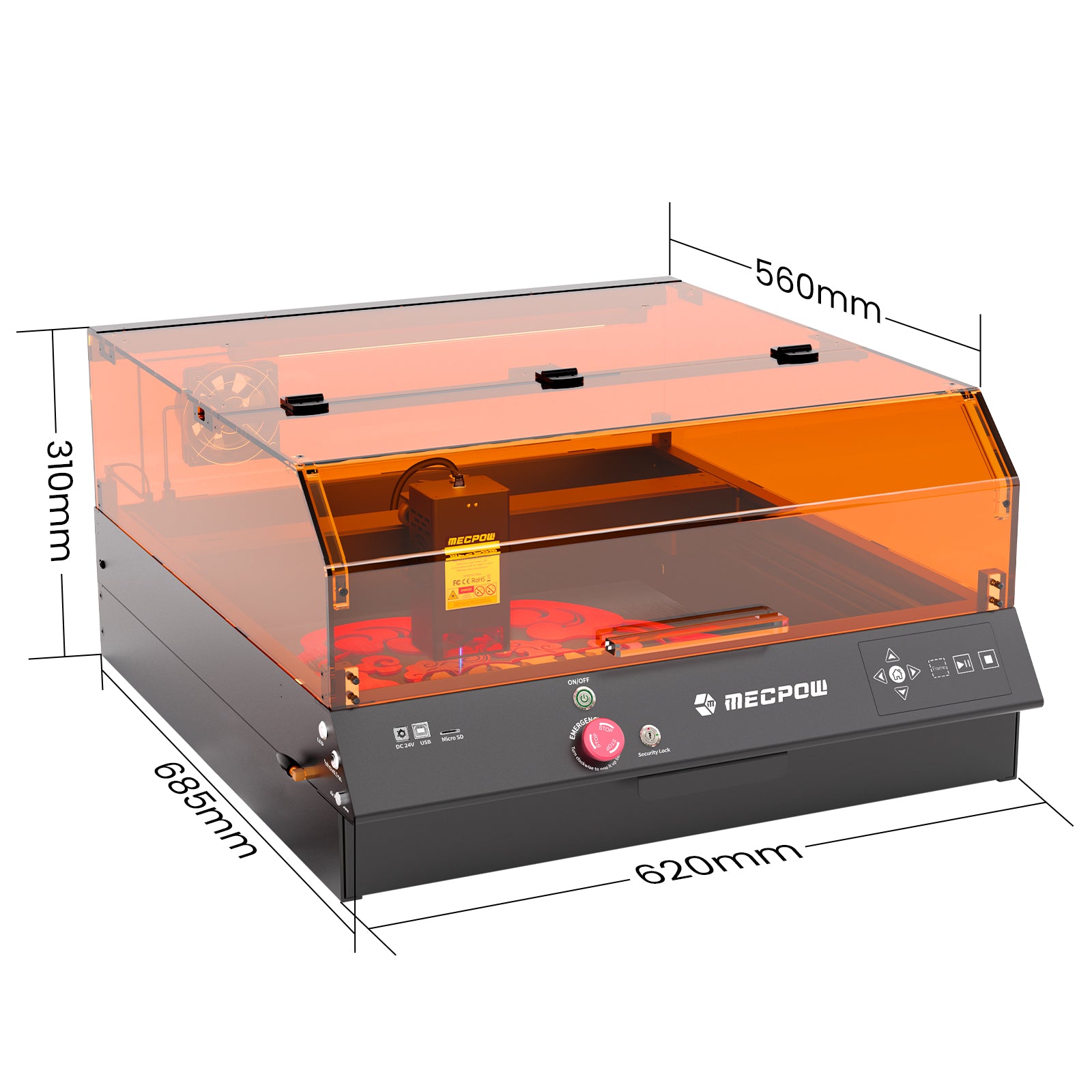 Mecpow X4 Pro-40W Dual Laser Engraver
