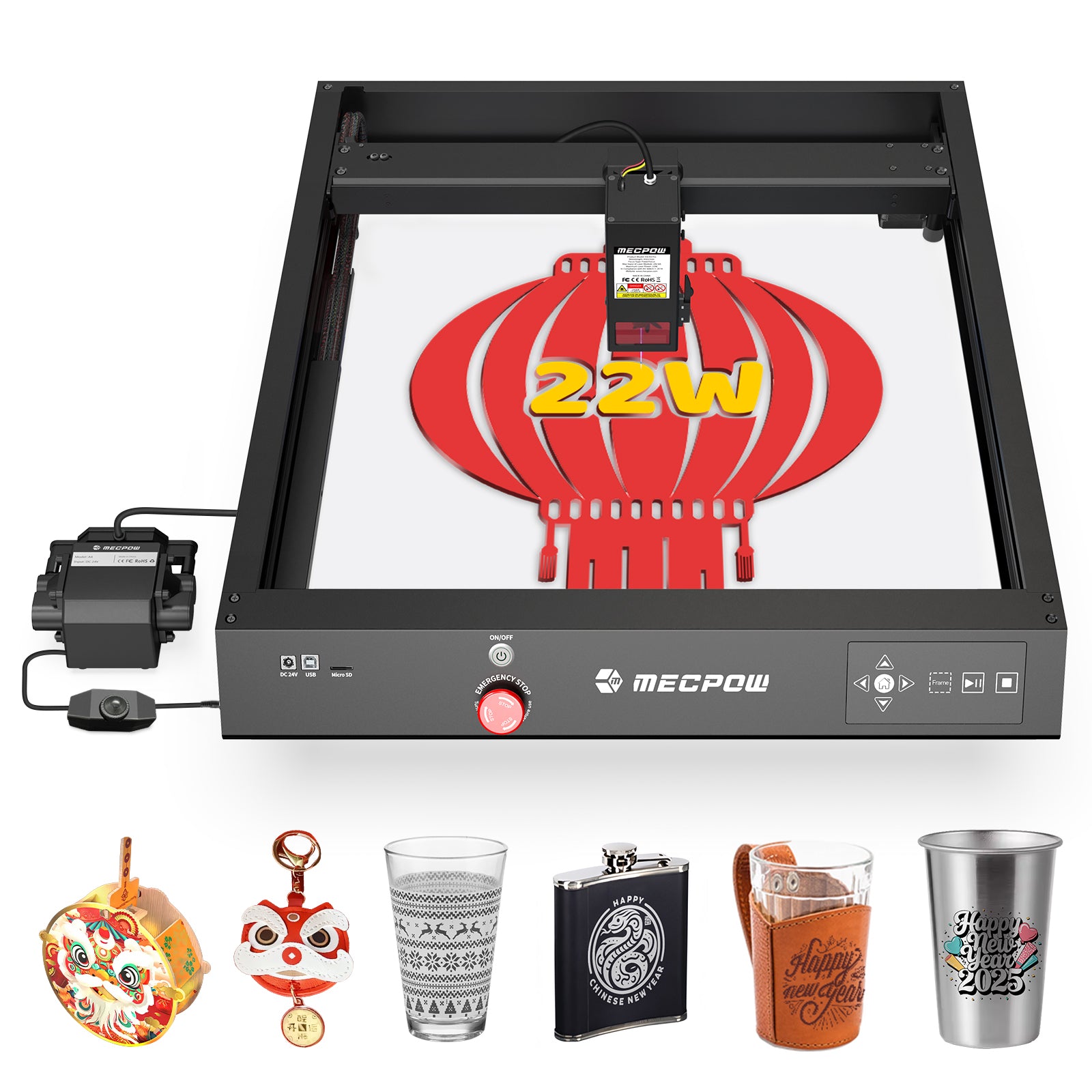 Mecpow X4 22W võimas lasergraveerija