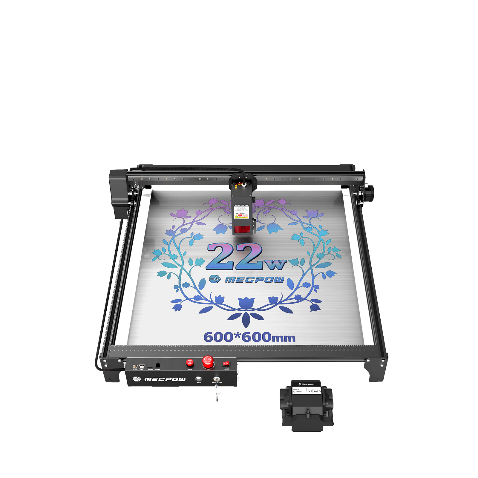 Mecpow X5 22W Laser Engraving Machine with Auto Air Pump