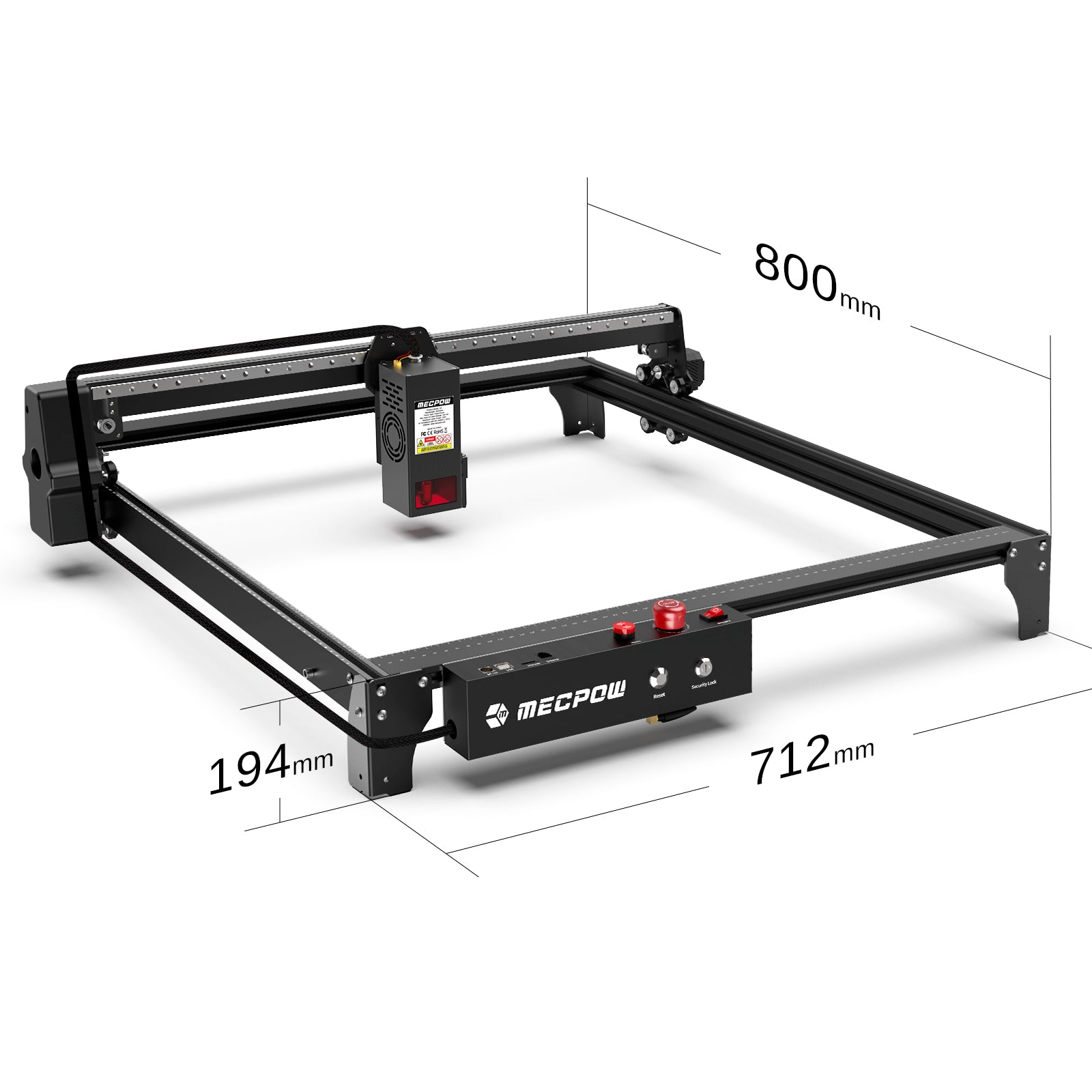 Mecpow X5 22W Laser Engraving Machine with Auto Air Pump