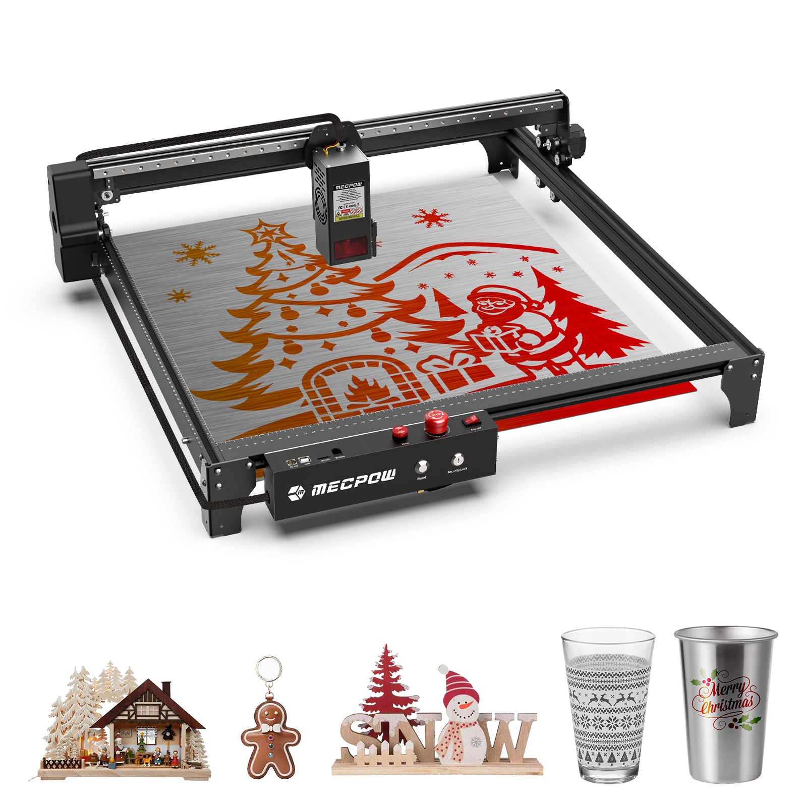 Mecpow X5 22W Laser Engraving Machine with Auto Air Pump