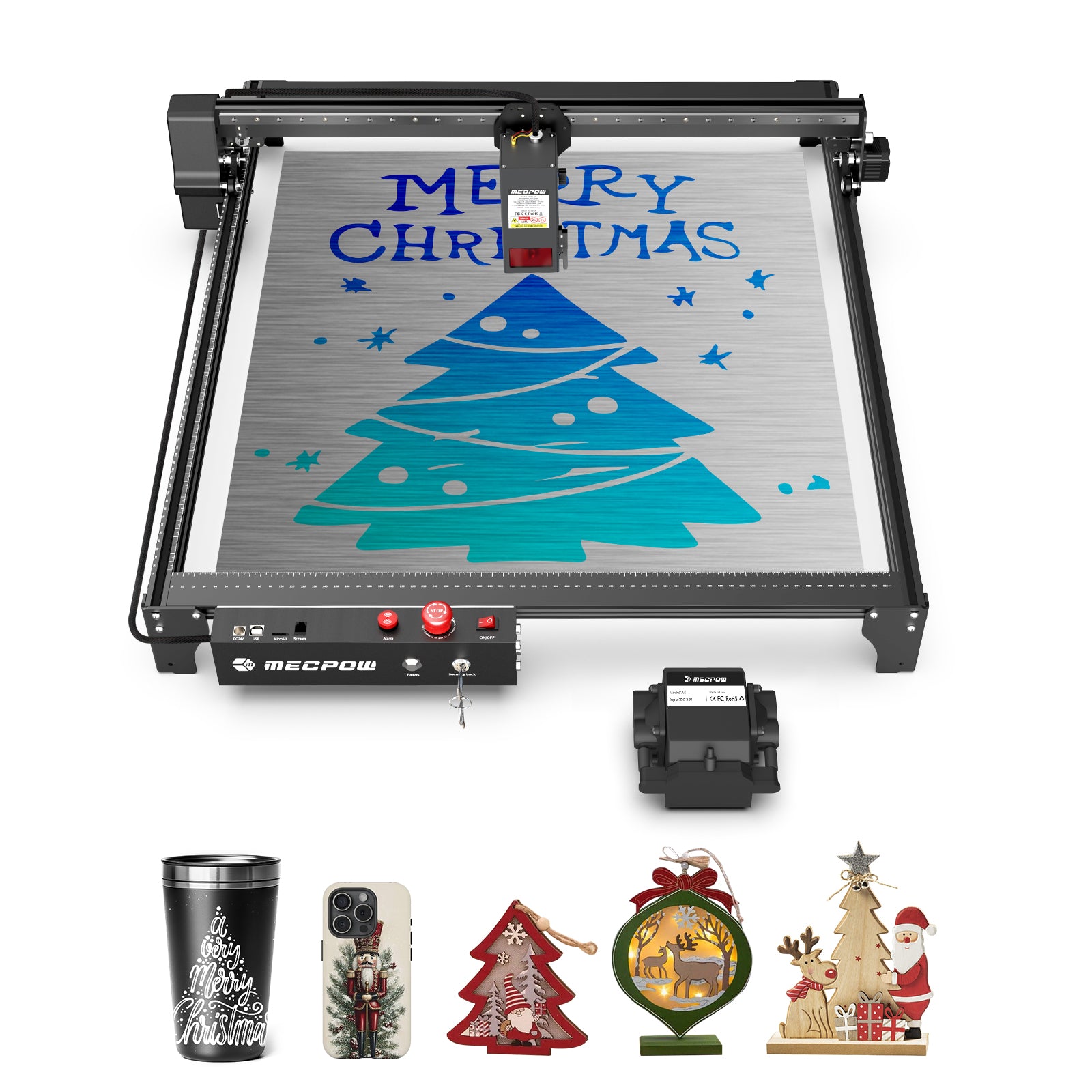 Mecpow X5 22W Laser Engraving Machine with Auto Air Pump