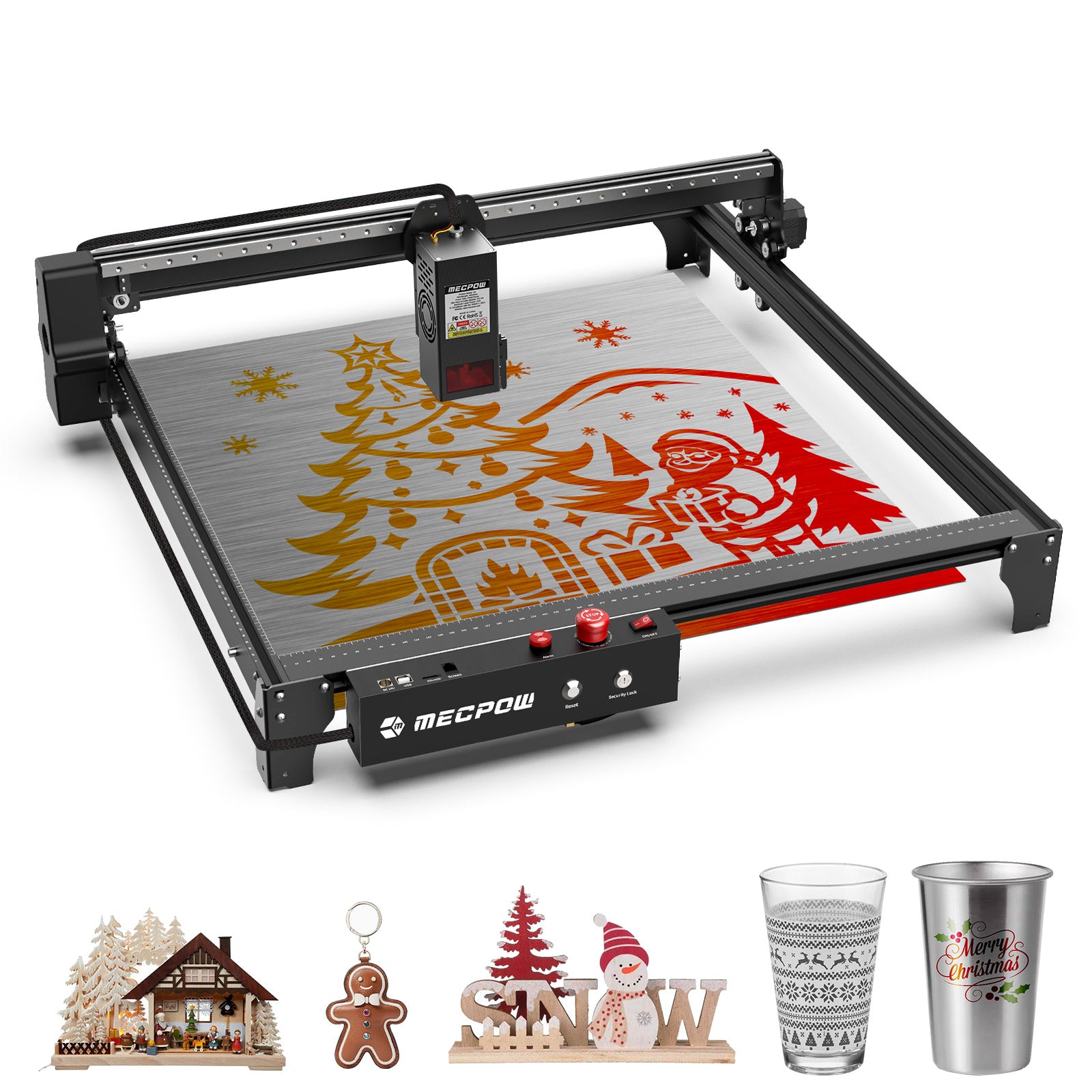 Mecpow X5 Pro 33W Laser Engraving Machine with Auto Air Pump