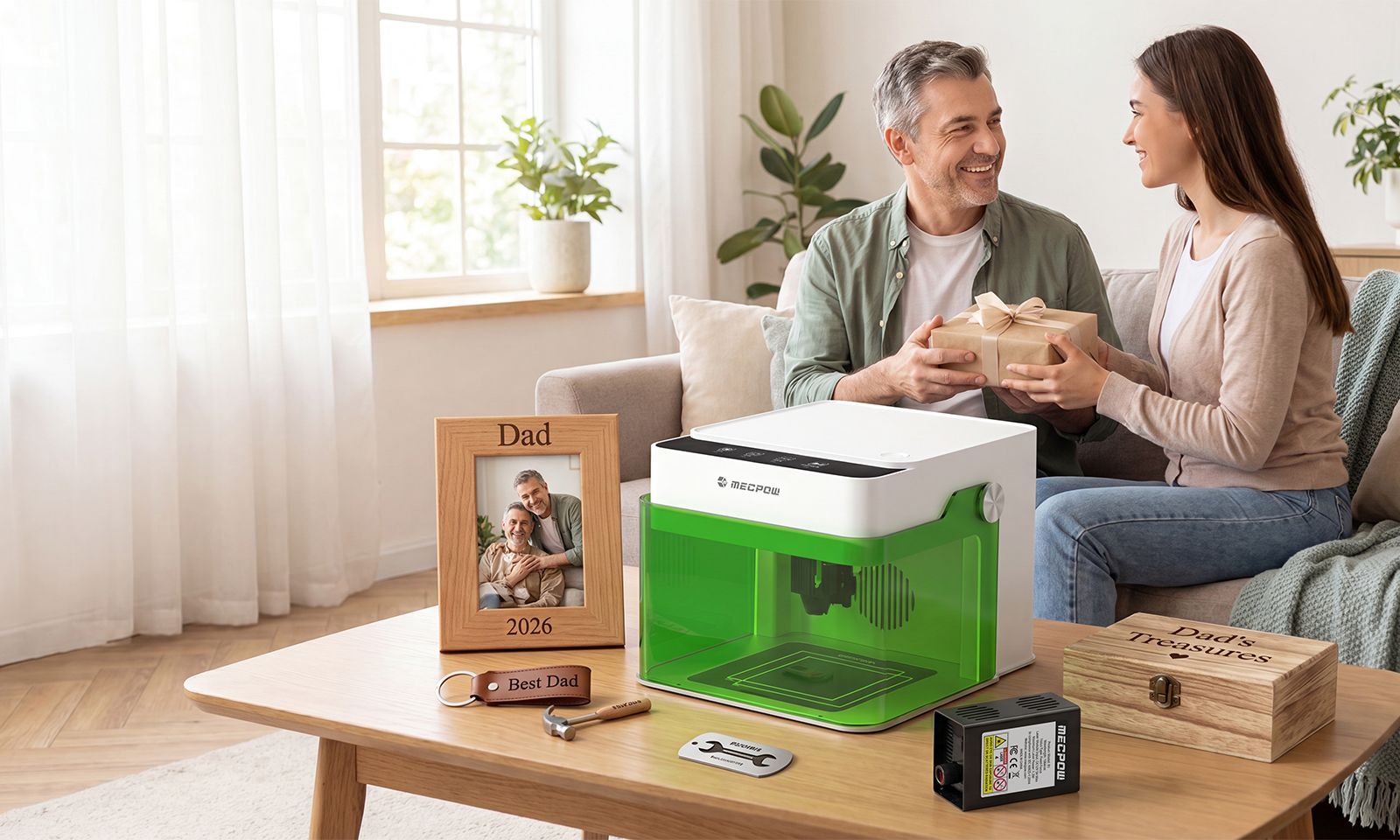 Father’s Day Gift Ideas: DIY Metal Crafts with Mecpow Laser Engraver