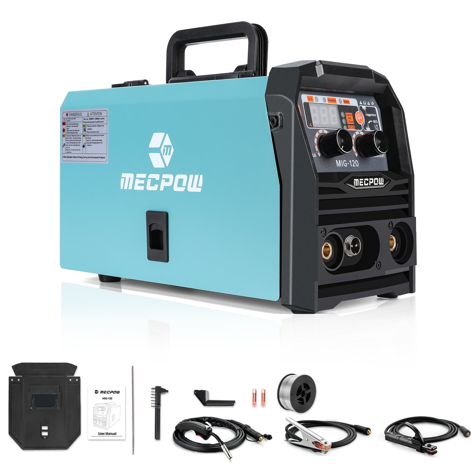 MIG-120 Dual-voltage Gasless Welding Machine