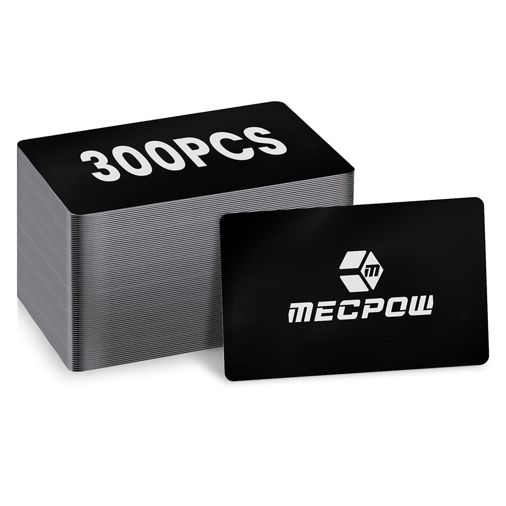 Mecpow AS4 blank black business cards