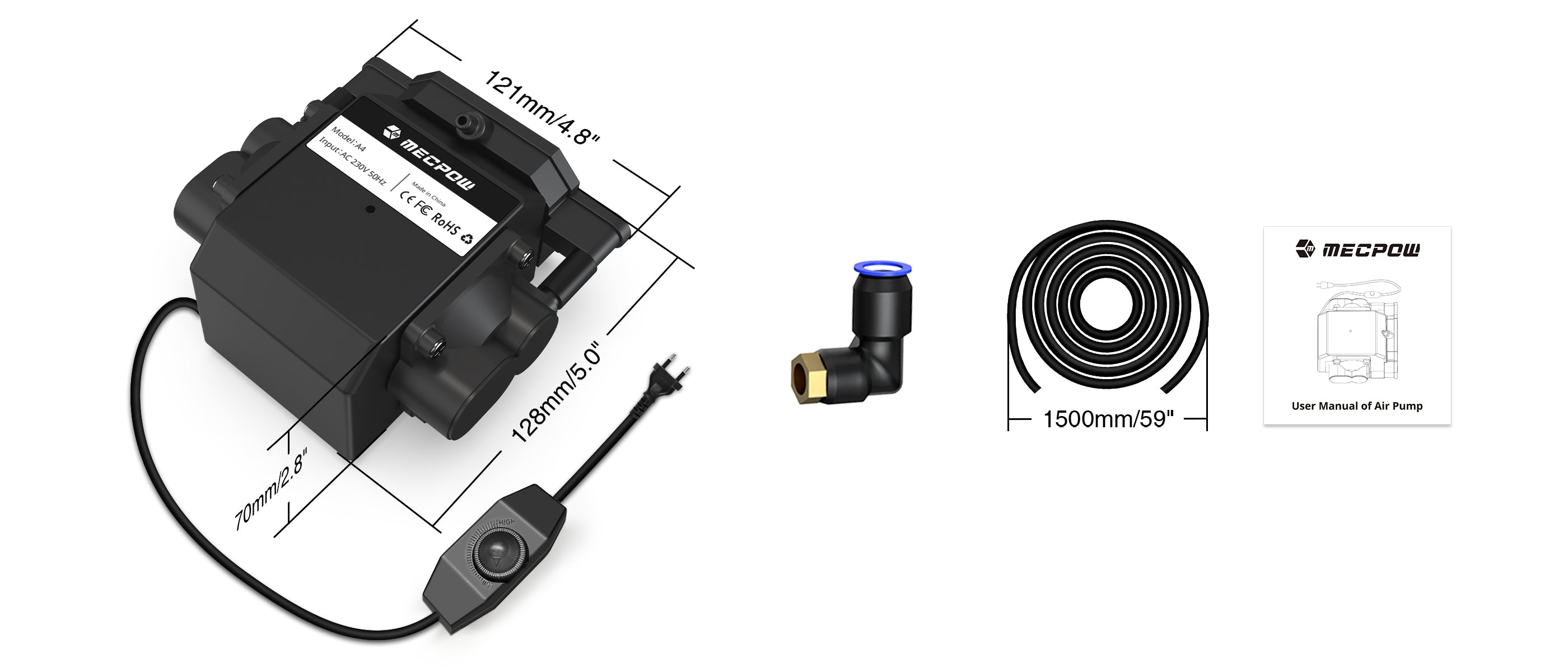 米LP Active Force Active Force SP4932 A&amp;M /00260 Mecpow A4 Air Assist with a 30L/Min Air Pump