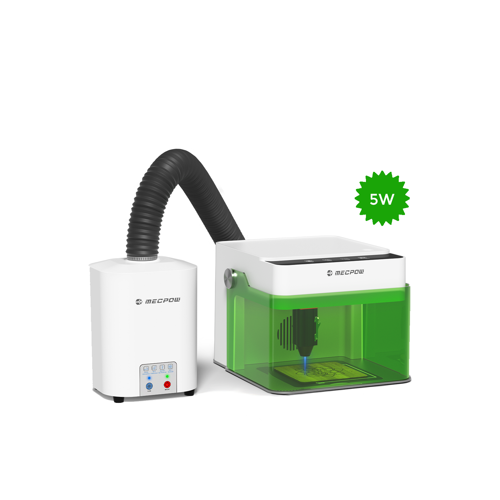 Mecpow M1 3.5W/5W Laser Engraver US 5W M1 + Fume Extractor