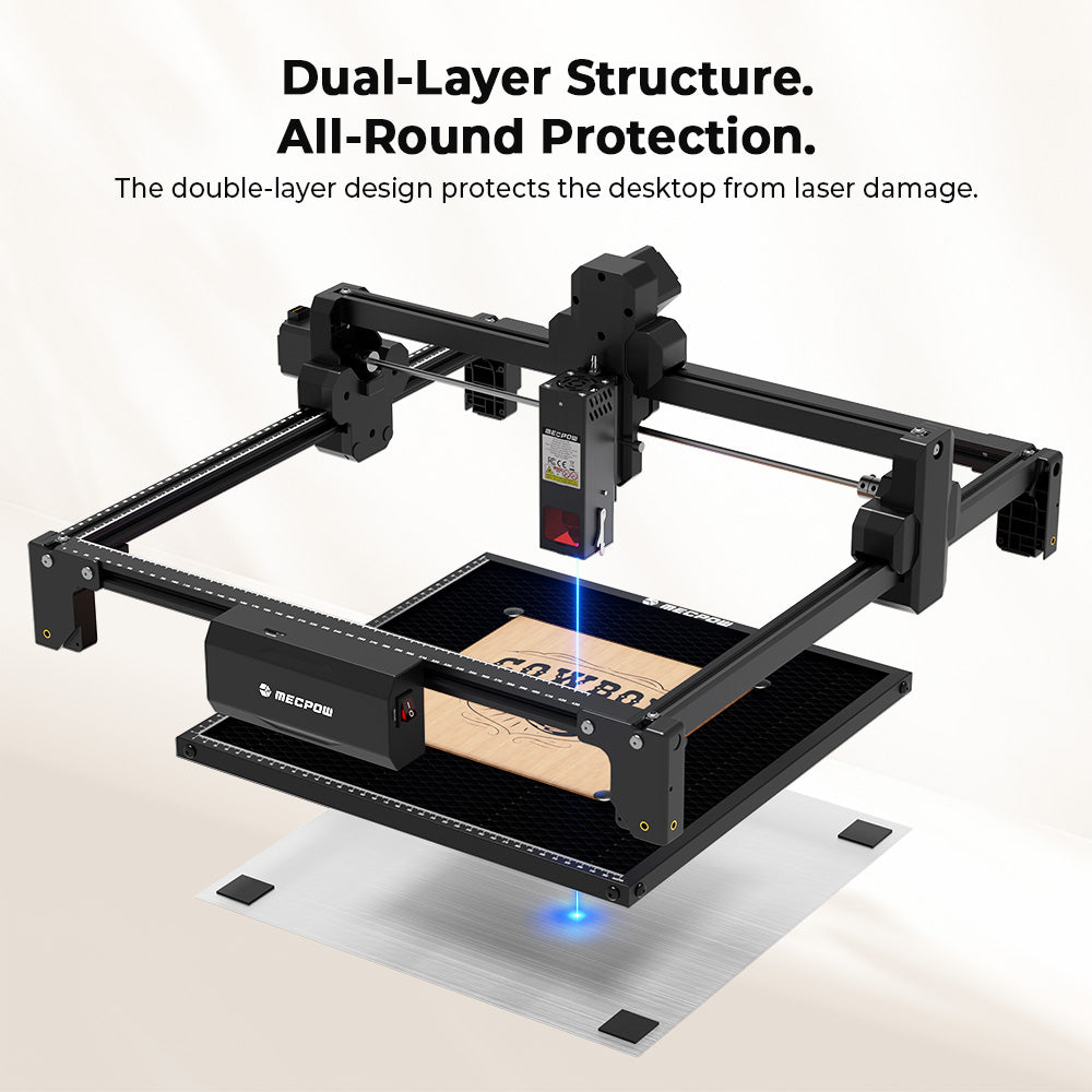Mecpow H33 Honeycomb Working Table and laser bed for laser engraver cutting and engraving.