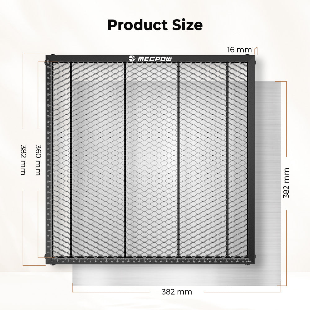 Mecpow H33 Honeycomb Working Table and laser bed for laser engraver cutting and engraving.