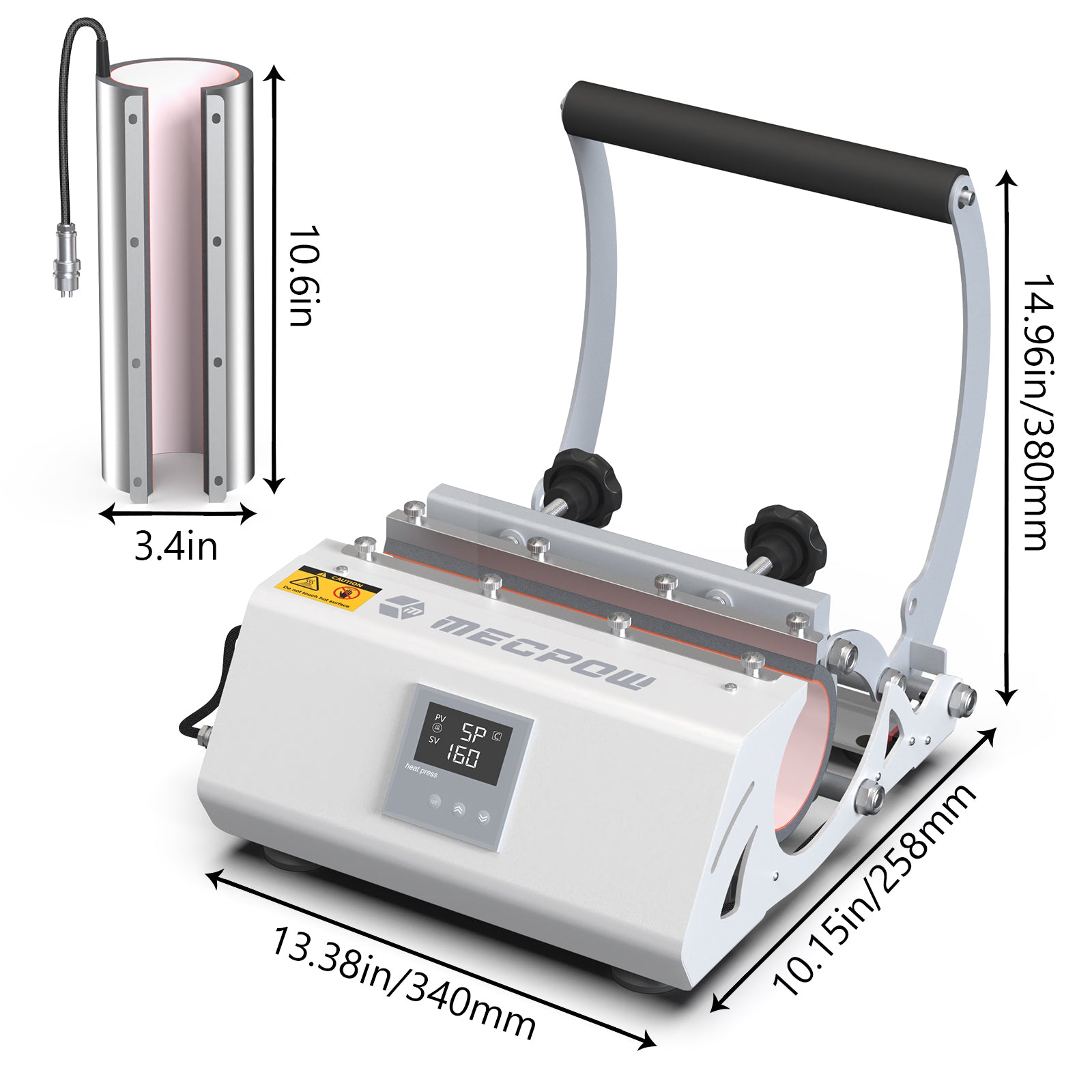 Mecpow MP30 30oz Tumbler Heat Press Machine