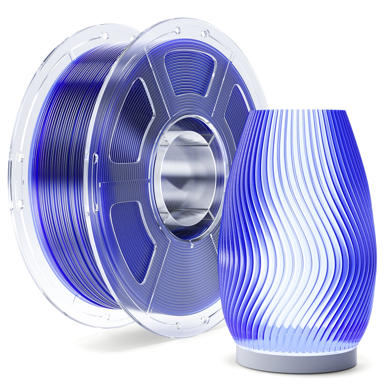 Filament do drukarek 3D Mecpow PETG o dużej prędkości, przezroczysty