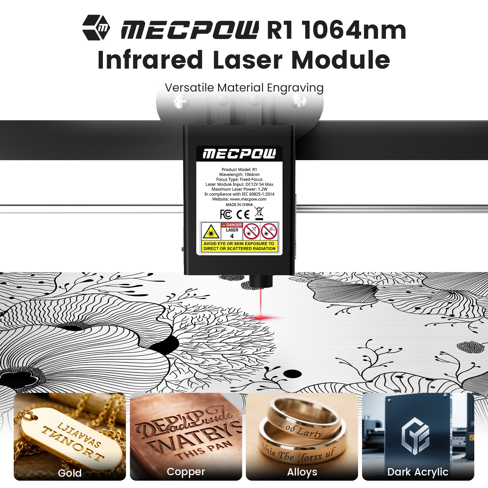 Module laser infrarouge Mecpow R1 1064 nm