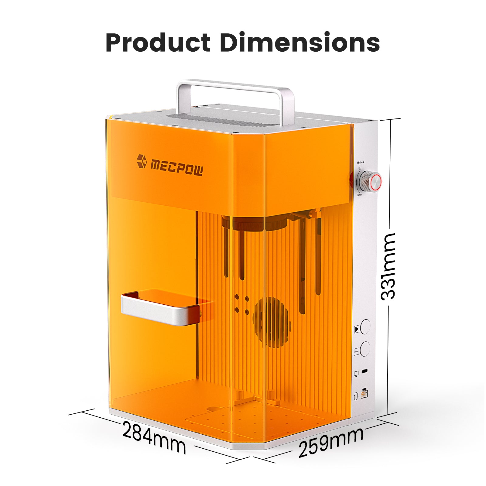 Machine de découpe et de gravure laser double Mecpow X1 2 W + 10 W