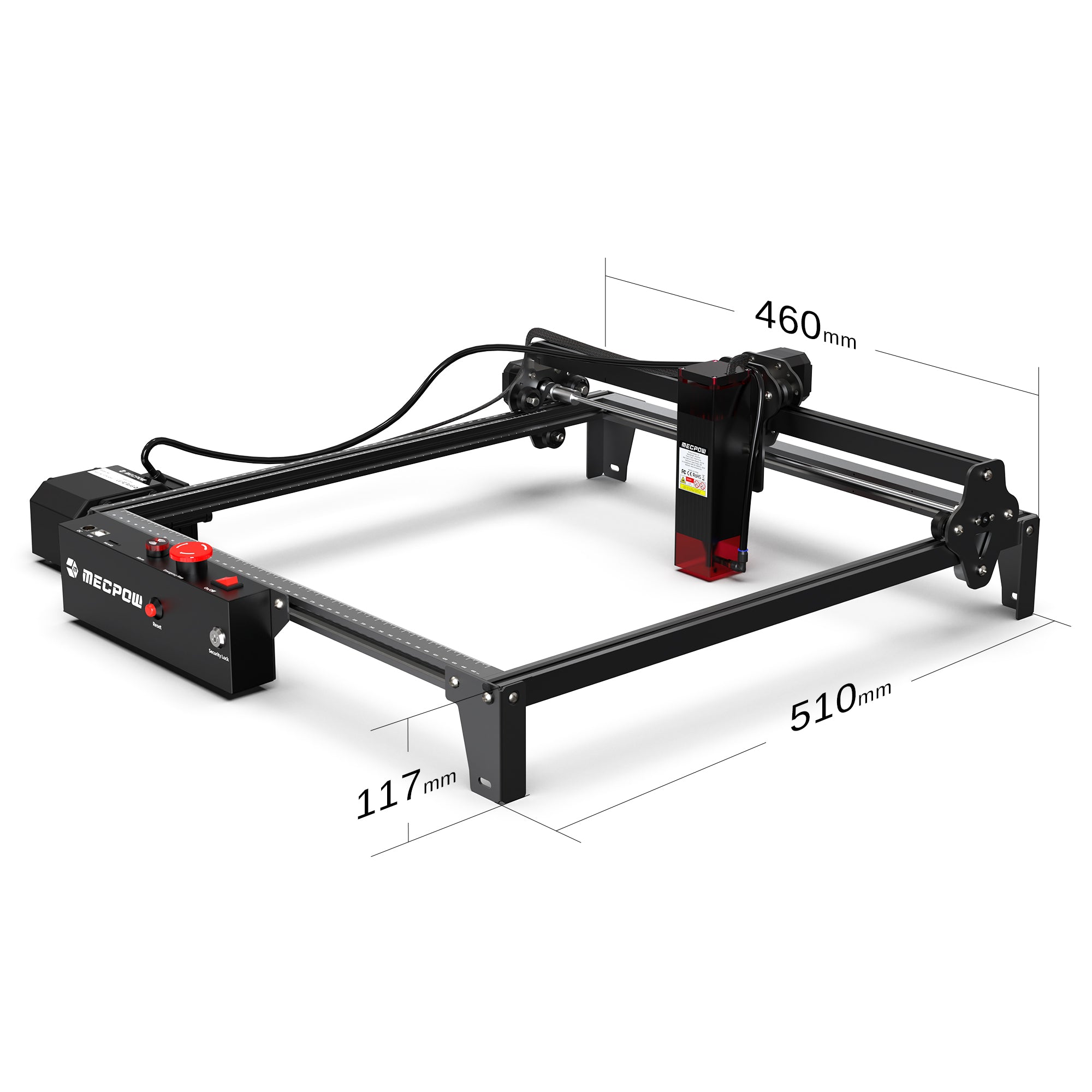 Mecpow X3 Pro 10W Laser Engraving Machine With Air Pump Kit