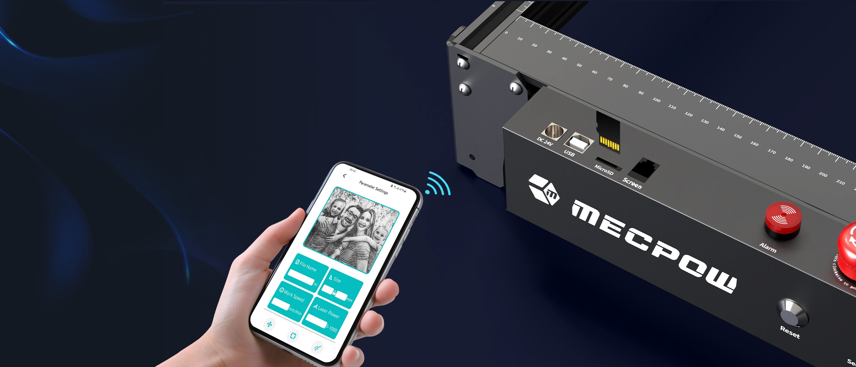 Mecpow X5 Pro 33W Laser Engraving Machine with Auto Air Pump