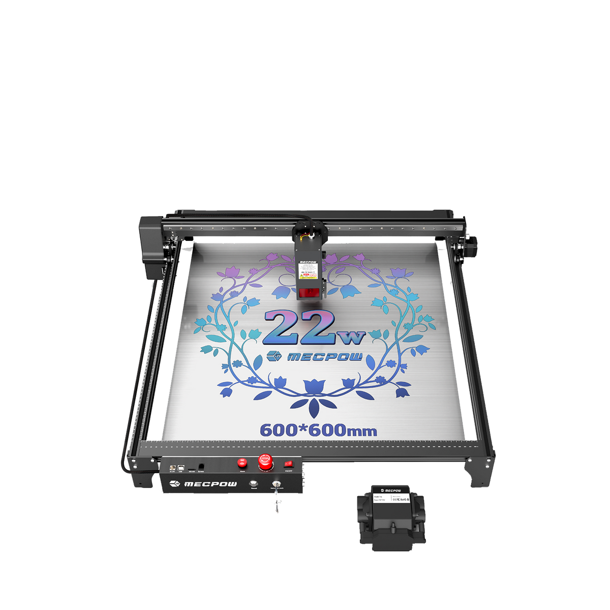 Mecpow X5 22W Laser Engraving Machine with Auto Air Pump