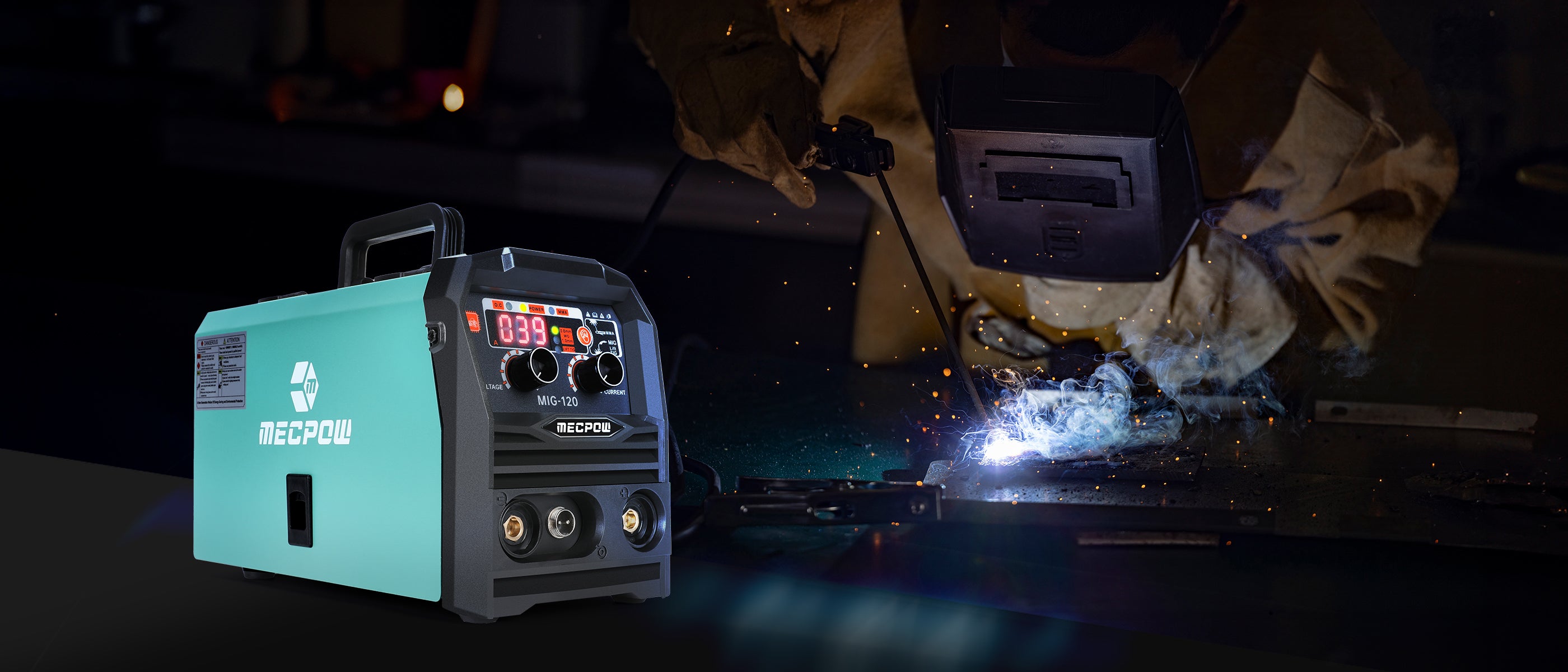 Mecpow MIG-120 Gasless Welding Machine